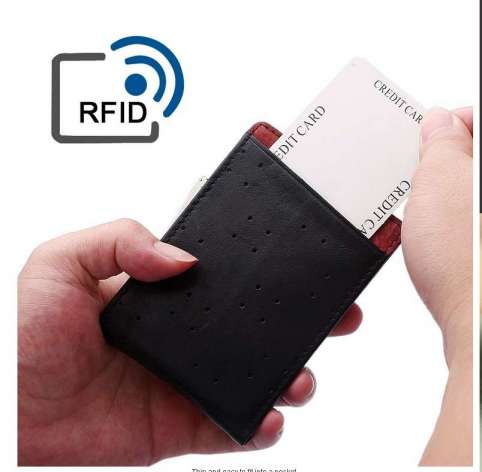 2017 Best Selling RFID Mini Genuine Leather Card Wallet