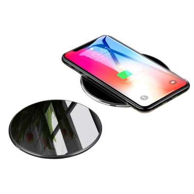 10W Round Portable charger Qi Fast charging Phone Wireless Charger