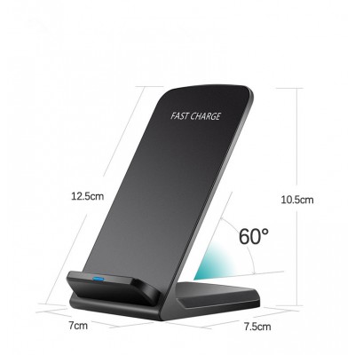 Fast charging 10W wireless charger stand  for QI phone and  watch series